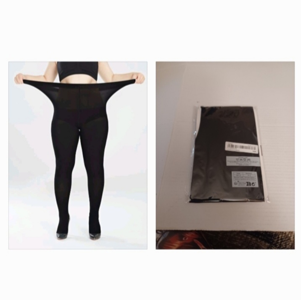 4/$50 New Black Snag Tights - Plus Size (0XL-5XL)